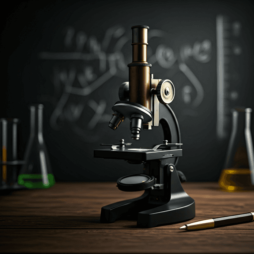 Vintage microscope