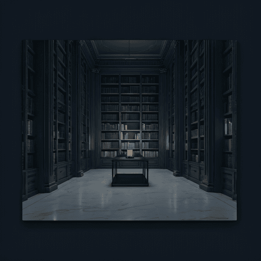 Modern library interior